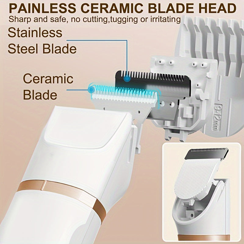 Men's Body Hair Trimmer Men's Groin Trimmer Nose Hair Trimmer Multi-Functional Body Hair Trimmer USB Charging for Full Body Hair Removal on Legs, Arms and Underarms