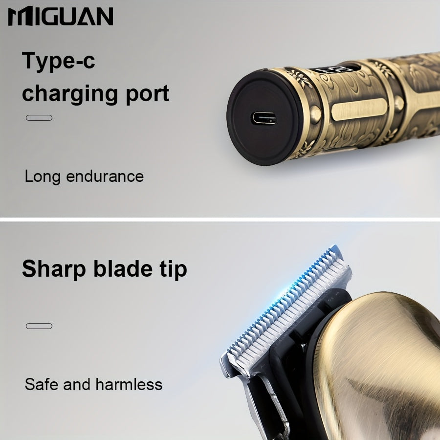 6in1 Men is Grooming Kit with LCD Display Beard Trimmer, Electric Shaver Hair Clipper, USB Rechargeable Includes Beard Trimmer, Nose Trimmer, for Body Facial Styling, Effortless Precision Grooming, Perfect Holiday Gift for Men is Beard Care Set