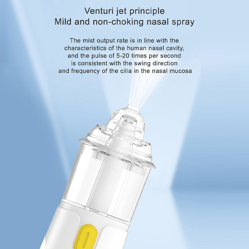 Portable Electric Cordless Nose Puncher, 3-speed Pulse Spray With Silicone Nozzle, Alleviates Nasal Problems Caused By Seasonal Air, And Is Very Suitable For Travel, Home Use, Children, Family And Mother