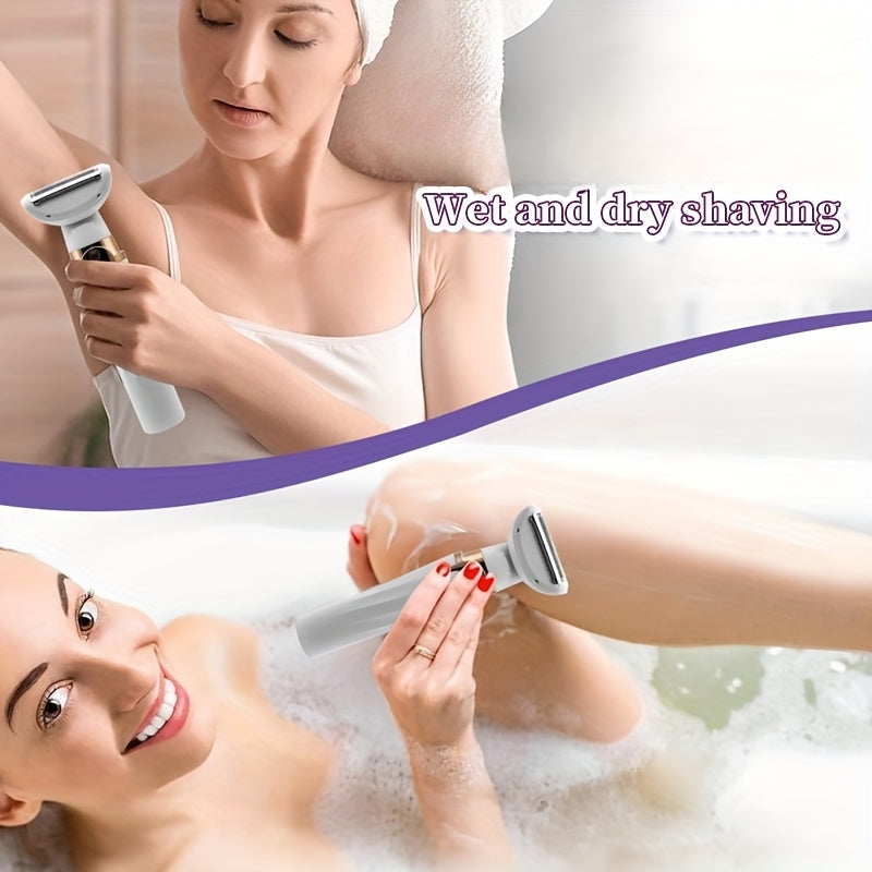 5-in-1 Women'S Electric Shaver - USB Rechargeable Bikini and Eyebrow Trimmer, Leg Hair Remover, Nose Hair Remover, Multifunctional Beauty Set, 5-in-1 Women'S Shaver, Personal Care Device, Perfect Gift for Friends