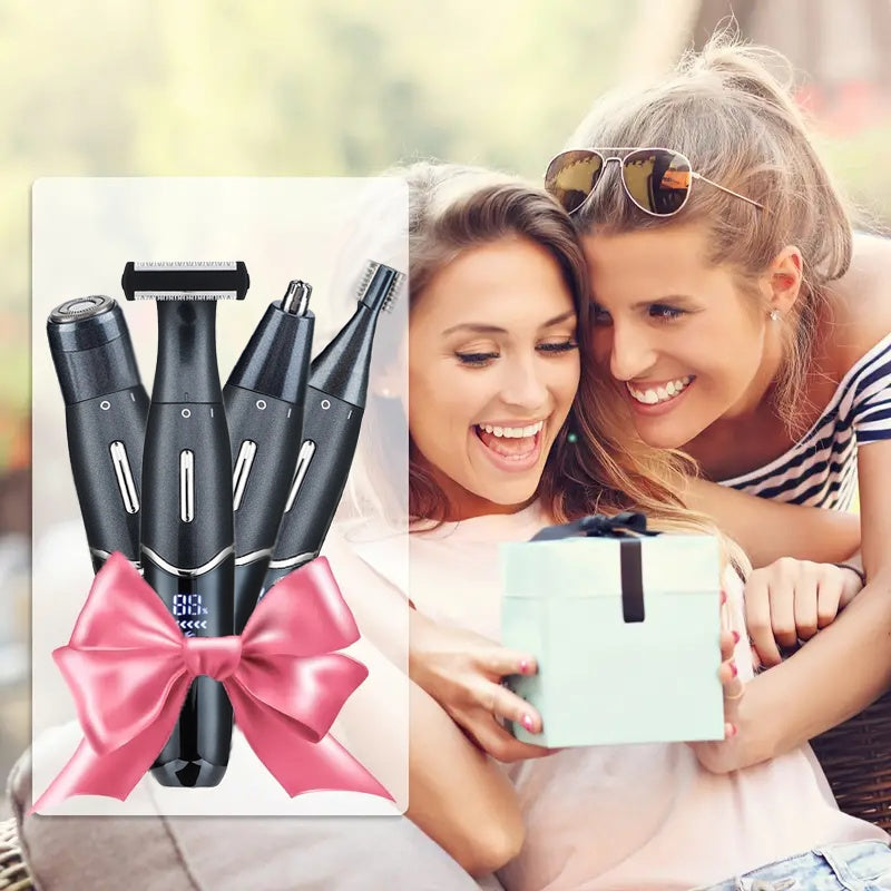 USB charging nose and ear hair trimmer, portable electric nose hair trimmer, equipped with 150mAh lithium battery, mini compact design, fast charging through computer and car USB interface, made of plastic material