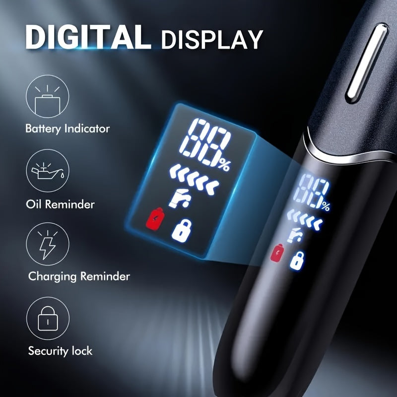 Beard Trimmer for Men, Body, Nose, Ear, Facial Hair Shaving Kit, Electric Shaver for Men 4in 1, Rechargeable Hair Trimmer, Nose Trimmer, Electric Shaver for Painless Removal of Facial and Body Hair