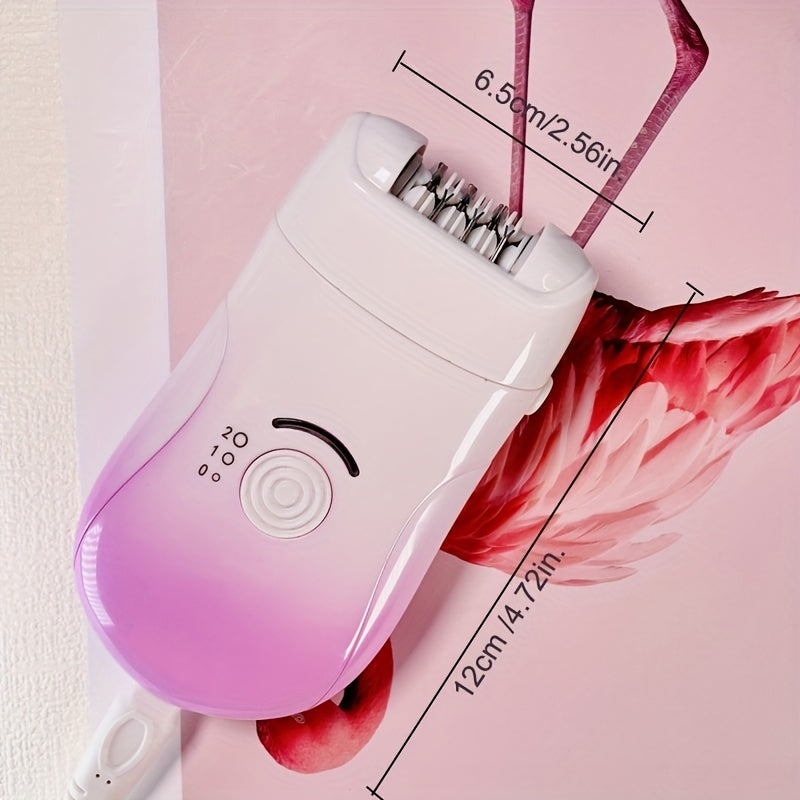 3-in-1 Wireless Epilator for Women - Painless Hair Removal with Precision Electric Tweezers - Rechargeable & Worldwide USB Charging for Effortless Legs and Arms Smoothness