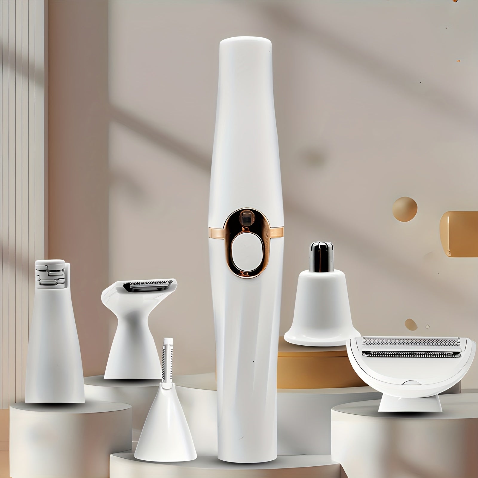 5-in-1 Women'S Electric Shaver - USB Rechargeable Bikini and Eyebrow Trimmer, Leg Hair Remover, Nose Hair Remover, Multifunctional Beauty Set, 5-in-1 Women'S Shaver, Personal Care Device, Perfect Gift for Friends