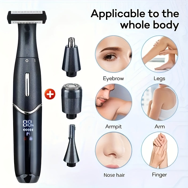 4-in-1 Electric Shaver Charging Type Women'S Hair Removal Instrument Bikini Body Hair Trimmer Nose Hair Trimmer Electric Eyebrow Shaver Multifunctional Shaver