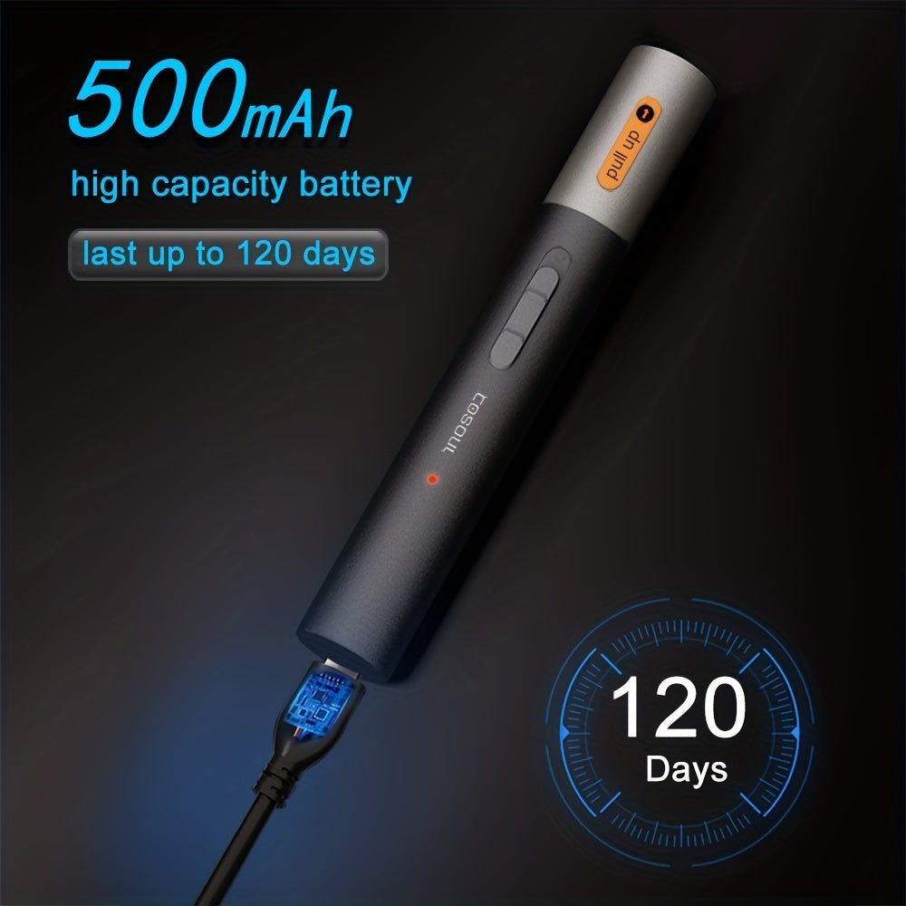 Rechargeable Nose Hair Trimmer - Metal Alloy Nose & Ear Hair Removal Shaver with Precision Blades