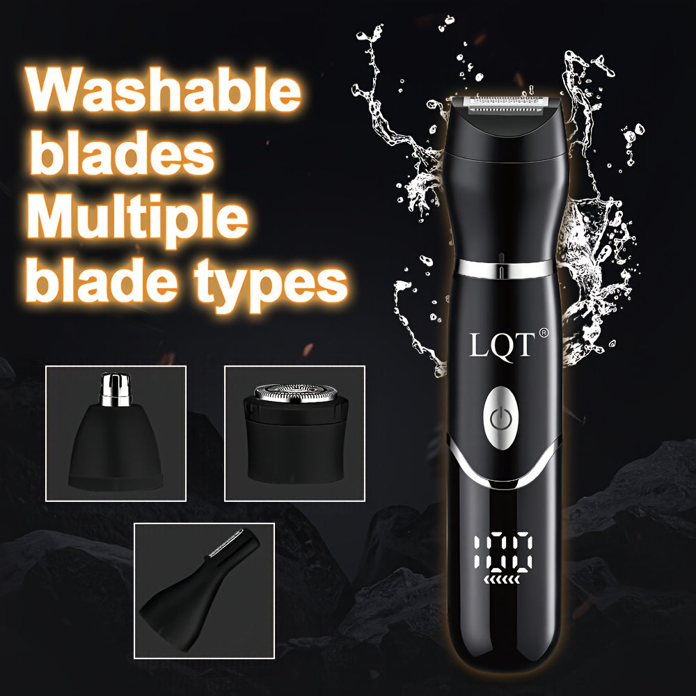 4in 1 Women'S Electric Hair Trimmer - Easily Remove Hair From The Face, Nose, Armpits, Legs And Body - Dry And Wet Dual-purpose - Painless Shaving -usb Charging - Equipped with Four Detachable Blades - The Top Choice for Holiday Gifts