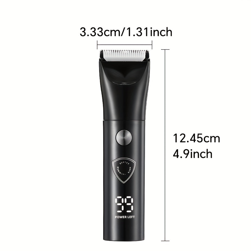 Five In One Professional Men's Body Hair Trimmer, Groin And Body Trimmer, with Built-in USB Charging Port, Multifunctional Trimmer, Essential for Home And Travel, And Also A Good Choice for Father's Day Gifts