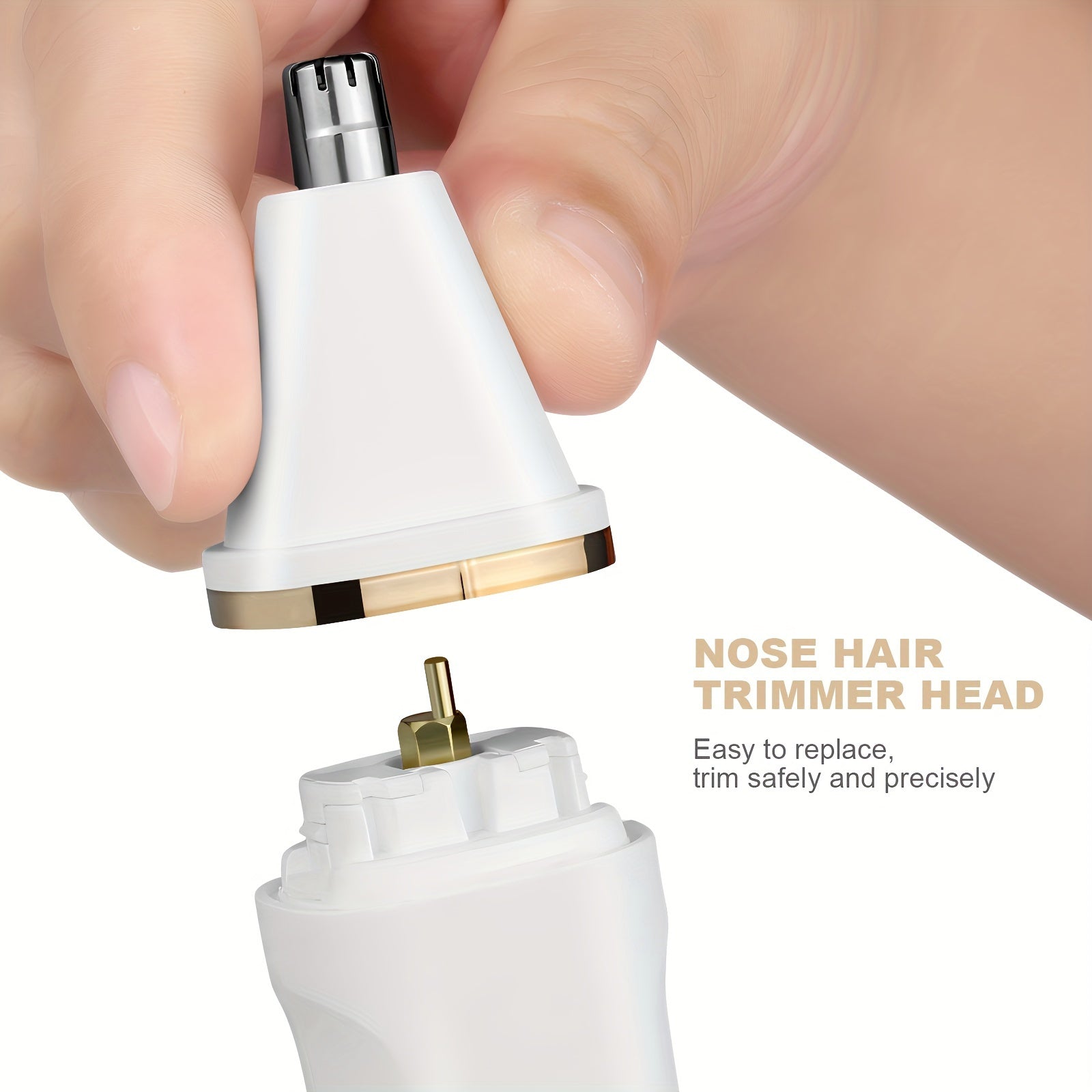 Electric Bikini Trimmer for Women - 5in 1 Rechargeable Electric Razors for Women, Painless Women'S Body Shaver, Facial Razor & Nose Hair Shaver