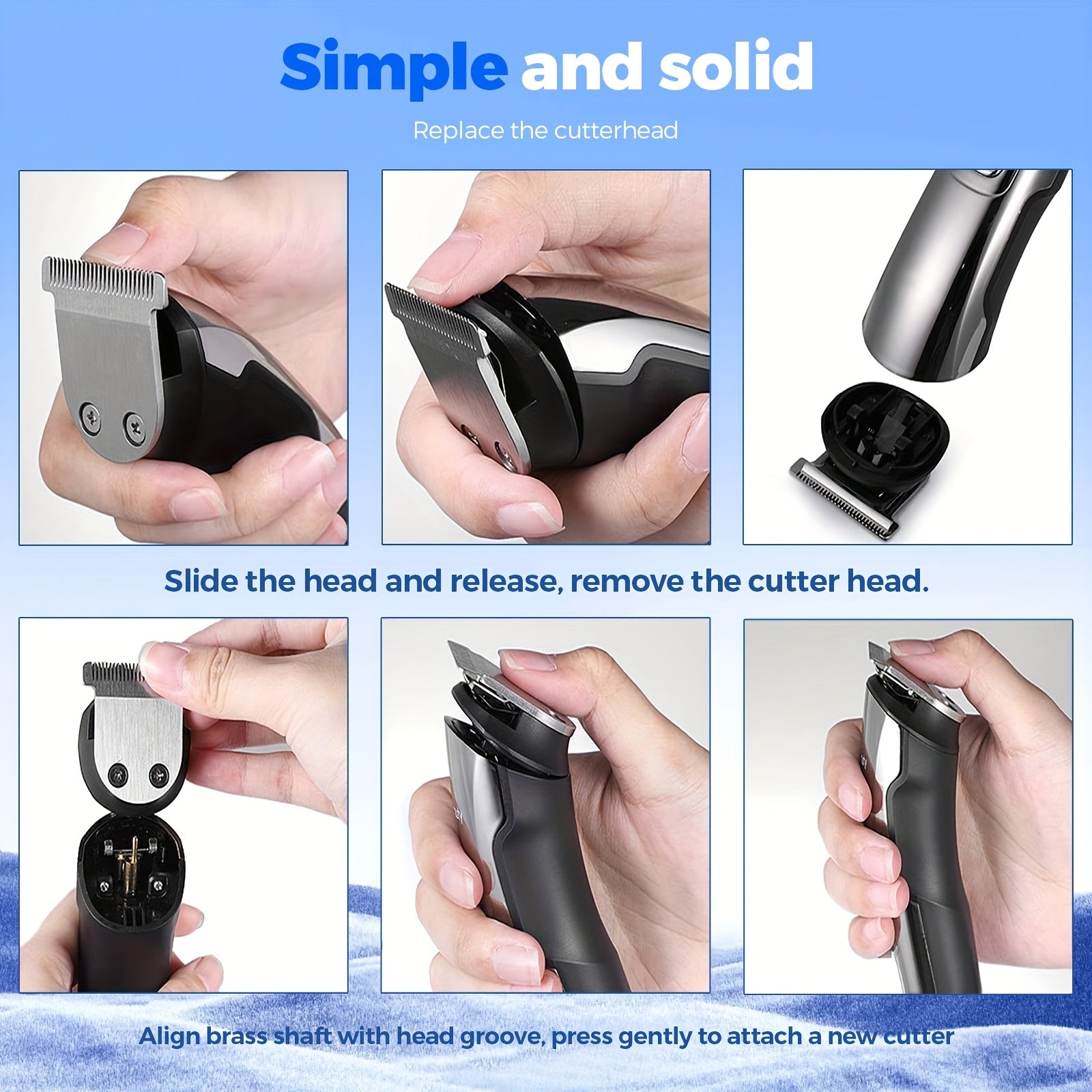 Beard Trimmer for Men, Electric Razor for Nose, Body, Face And Mustache, Cordless Hair Clippers Shavers Grooming Kit, Gifts for Husband And Father