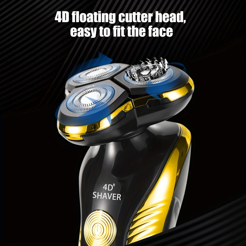 Electric razors for men shaving,Multifunctional 3-in-1 Men's Electric Shaver, Nose Hair & Sideburns Trimmer with Bonus Spare Blades,USB Rechargeable,send gifts to dad, husband, boyfriend, Father's Day Gift