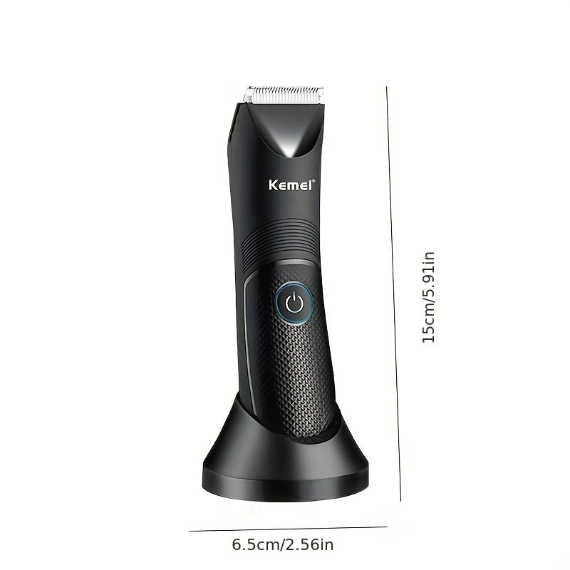 Kemei KM-1838 Electric Shaver with USB-Powered Dual-Sided Blades, Quick-Charge Lithium Battery, Compact design for Home, Travel, Professional & Personal Grooming - Men & Women, Rechargeable Shaver, Travelfriendly Razor, Sleek Razor Design, Interchangeable