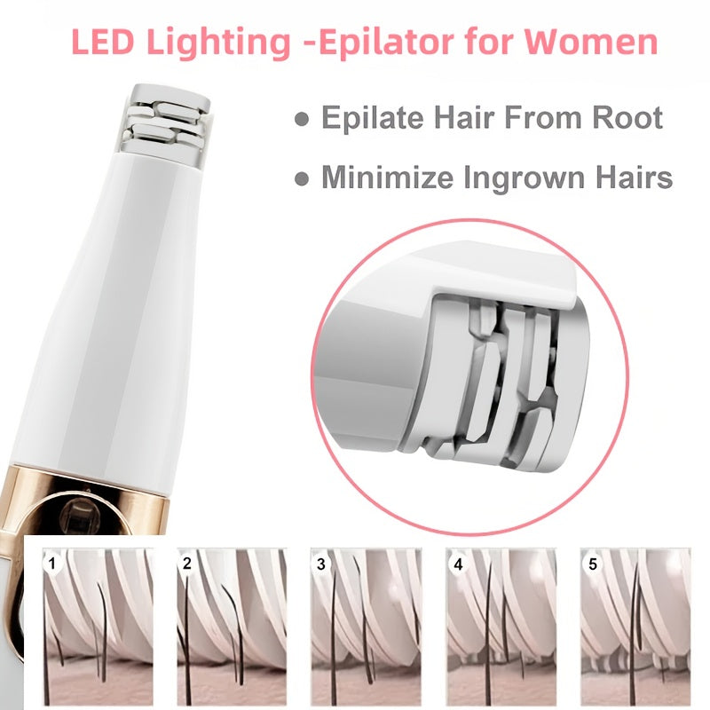 5-in-1 Women'S Electric Shaver - USB Rechargeable Bikini and Eyebrow Trimmer, Leg Hair Remover, Nose Hair Remover, Multifunctional Beauty Set, 5-in-1 Women'S Shaver, Personal Care Device, Perfect Gift for Friends