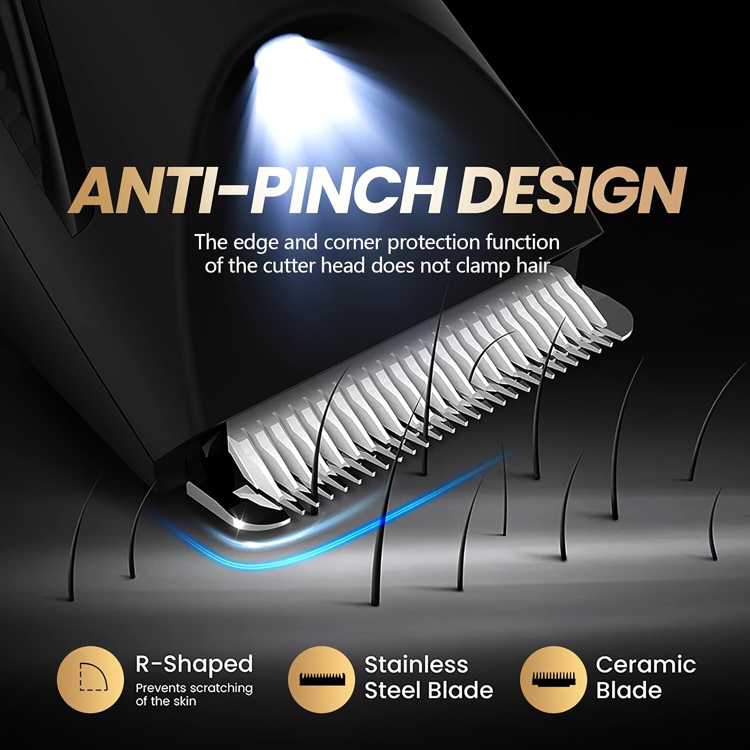 2-in-1 Body Hair Trimmer & Groin Shaver - Dual-Head, Smooth, Scratch-Free, Lightweight | USB Rechargeable, LED Display, 60+ Minutes Runtime, Stainless Steel Blades