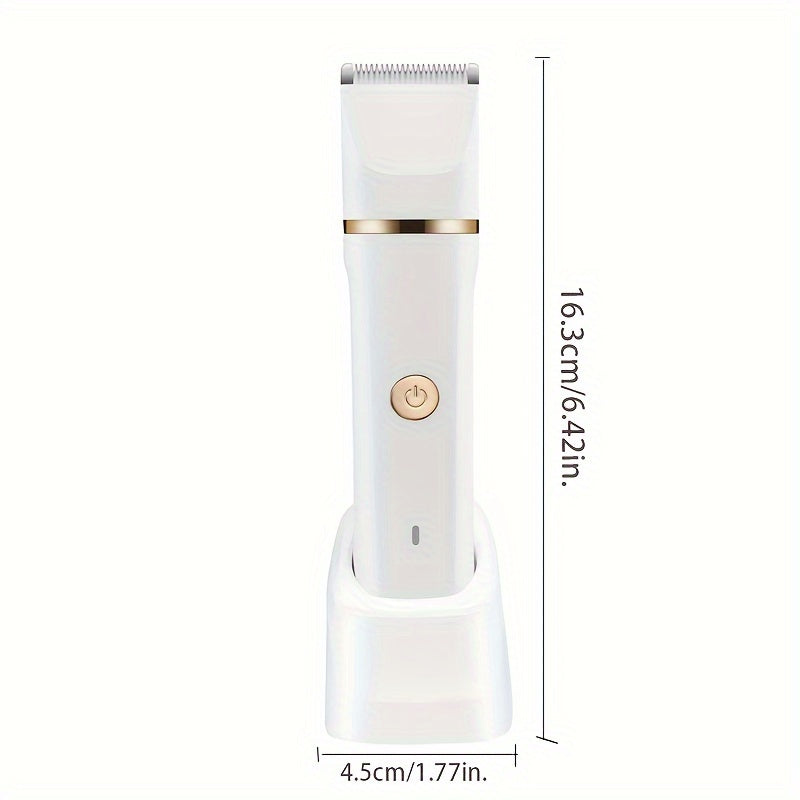 Electric Bikini Trimmer for Women - 5in 1 Rechargeable Electric Razors for Women, Painless Women'S Body Shaver, Facial Razor & Nose Hair Shaver