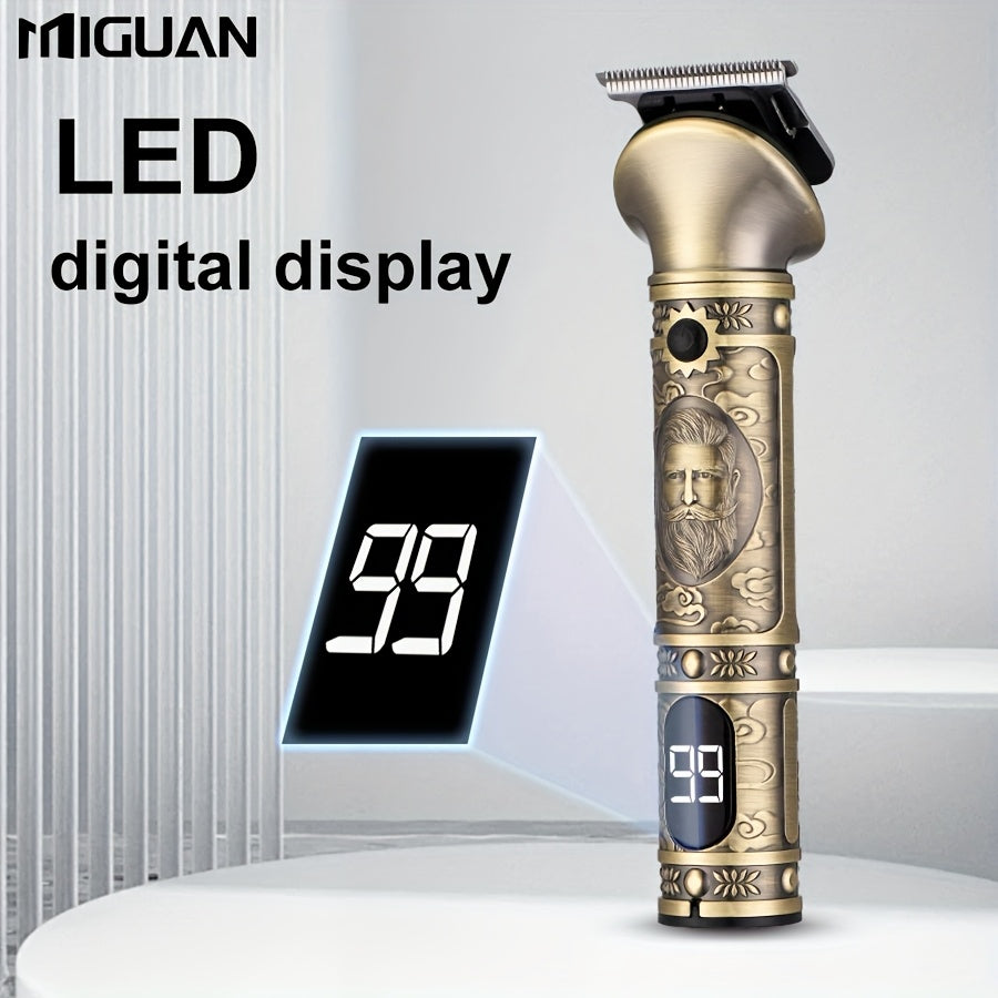 6in1 Men is Grooming Kit with LCD Display Beard Trimmer, Electric Shaver Hair Clipper, USB Rechargeable Includes Beard Trimmer, Nose Trimmer, for Body Facial Styling, Effortless Precision Grooming, Perfect Holiday Gift for Men is Beard Care Set