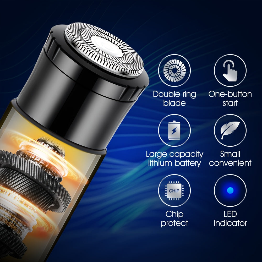 3-in-1 Men'S Electric Grooming Kit - Nose & Ear Hair Trimmer, Eyebrow Shaper, USB Rechargeable, Lithium Battery, ABS Material - Ideal Gift for Him, USB Rechargeable Groomer|Sleek Design|USB Charging Feature, Nose Hair Trimme