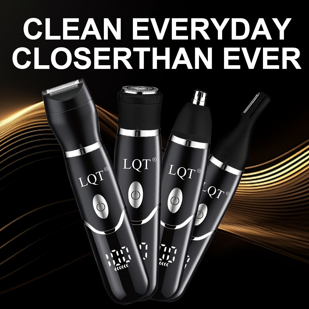 4in 1 Women'S Electric Hair Trimmer - Easily Remove Hair From The Face, Nose, Armpits, Legs And Body - Dry And Wet Dual-purpose - Painless Shaving -usb Charging - Equipped with Four Detachable Blades - The Top Choice for Holiday Gifts