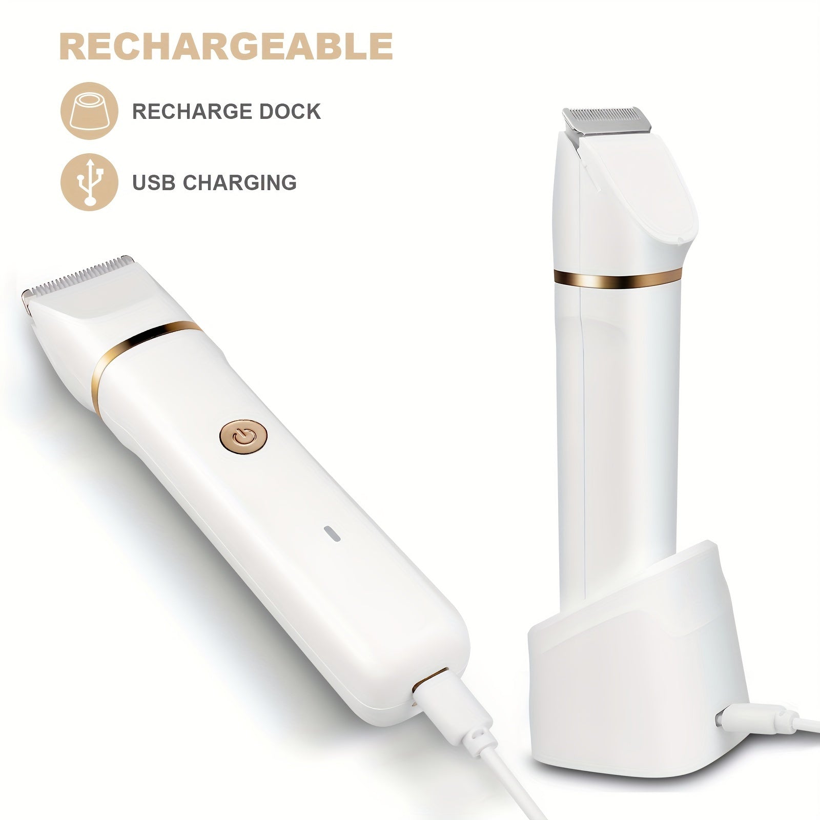 Electric Bikini Trimmer for Women - 5in 1 Rechargeable Electric Razors for Women, Painless Women'S Body Shaver, Facial Razor & Nose Hair Shaver