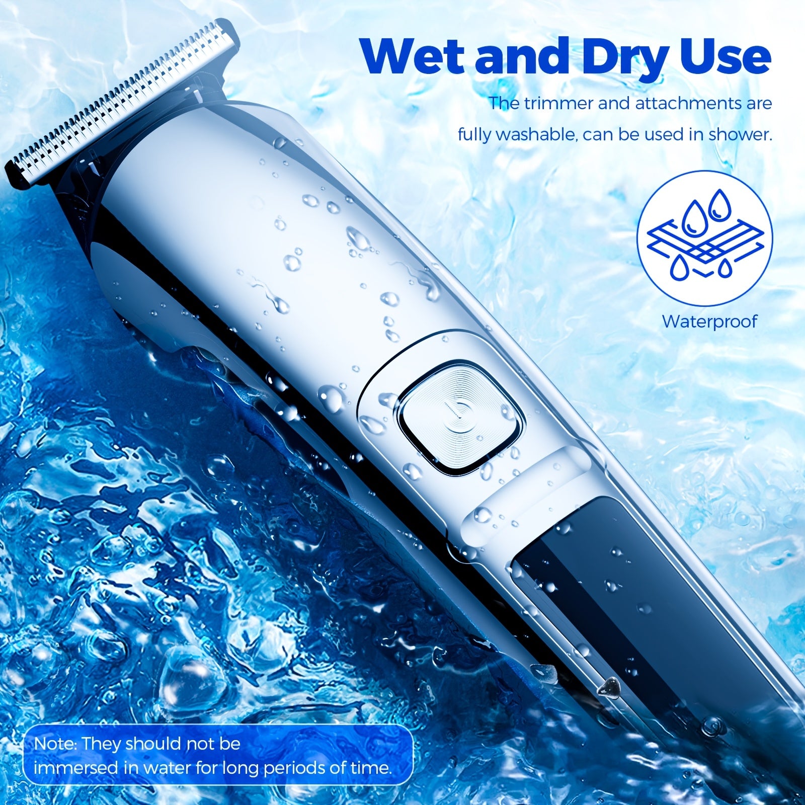 Beard Trimmer for Men, Electric Razor for Nose, Body, Face And Mustache, Cordless Hair Clippers Shavers Grooming Kit, Gifts for Husband And Father