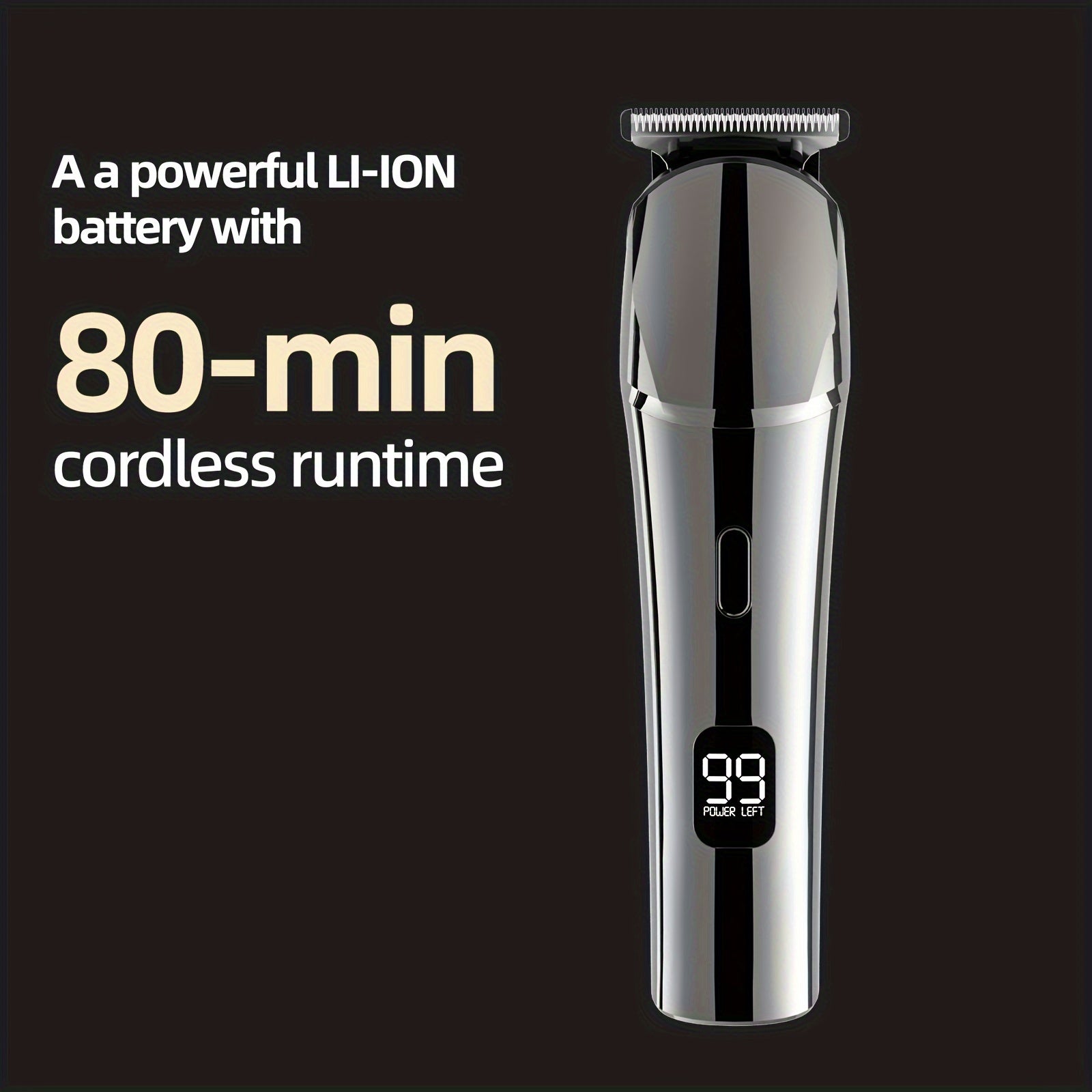 Cordless USB Rechargeable 10-in-1 Men's Grooming Kit - Beard Trimmer, Hair Clippers, Body & Nose Hair Trimmer with Precision Blades, 600mAh Lithium Battery - Ideal Gift for Him, Includes Charging Stand, Barber Accessories