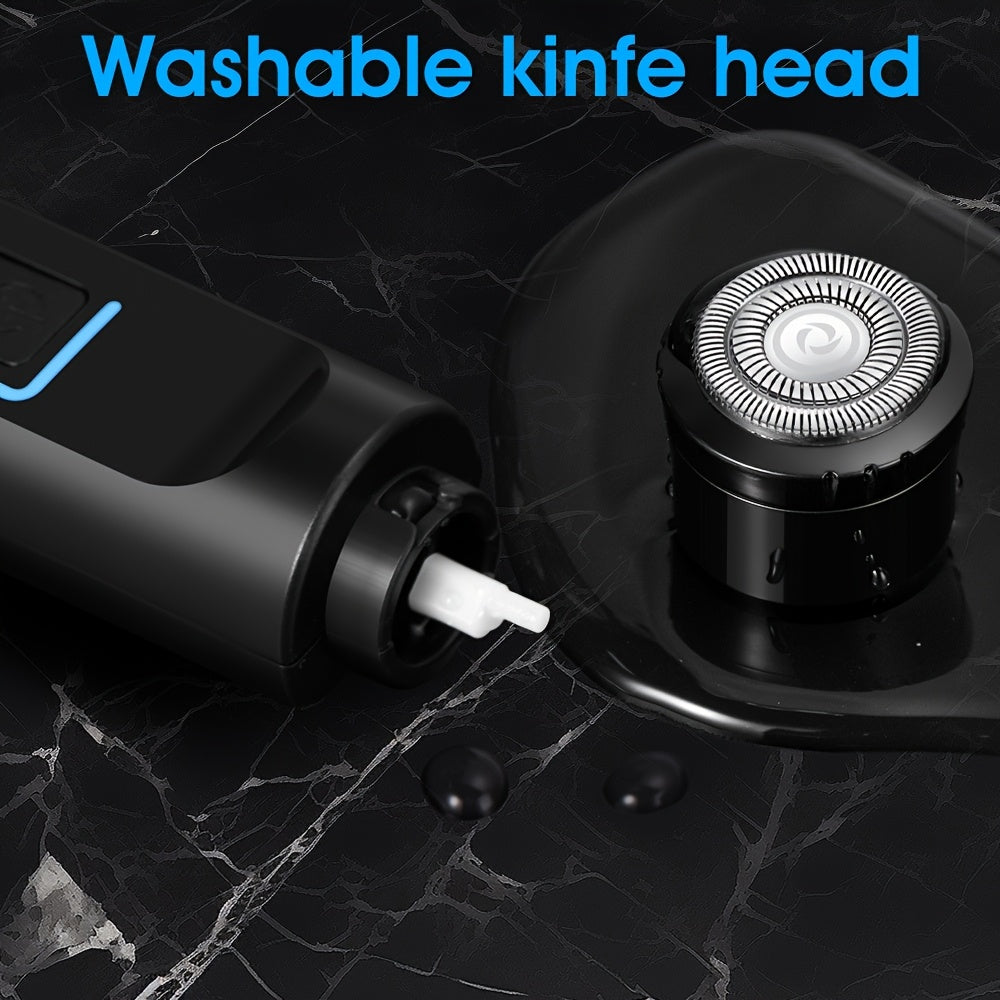 3-in-1 Men'S Electric Grooming Kit - Nose & Ear Hair Trimmer, Eyebrow Shaper, USB Rechargeable, Lithium Battery, ABS Material - Ideal Gift for Him, USB Rechargeable Groomer|Sleek Design|USB Charging Feature, Nose Hair Trimme