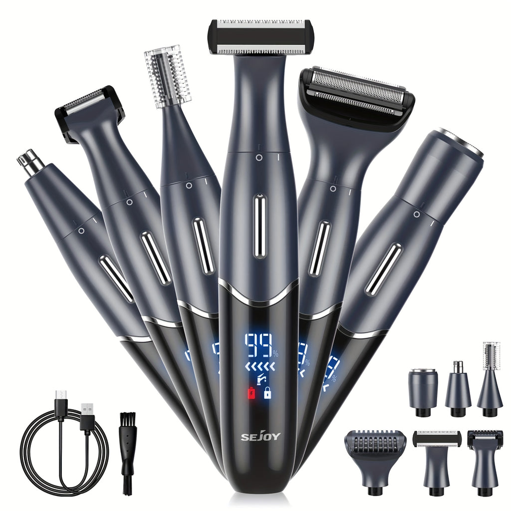 [Painless Razor] 6in 1 Electric Razors for Women&Men | Bikini Trimmer, Hair Remover Kit for Face, Eyebrow, Nose, Arms, Legs And Pubic Hair, Wet And Dry Painless Razor Rechargeable Portable