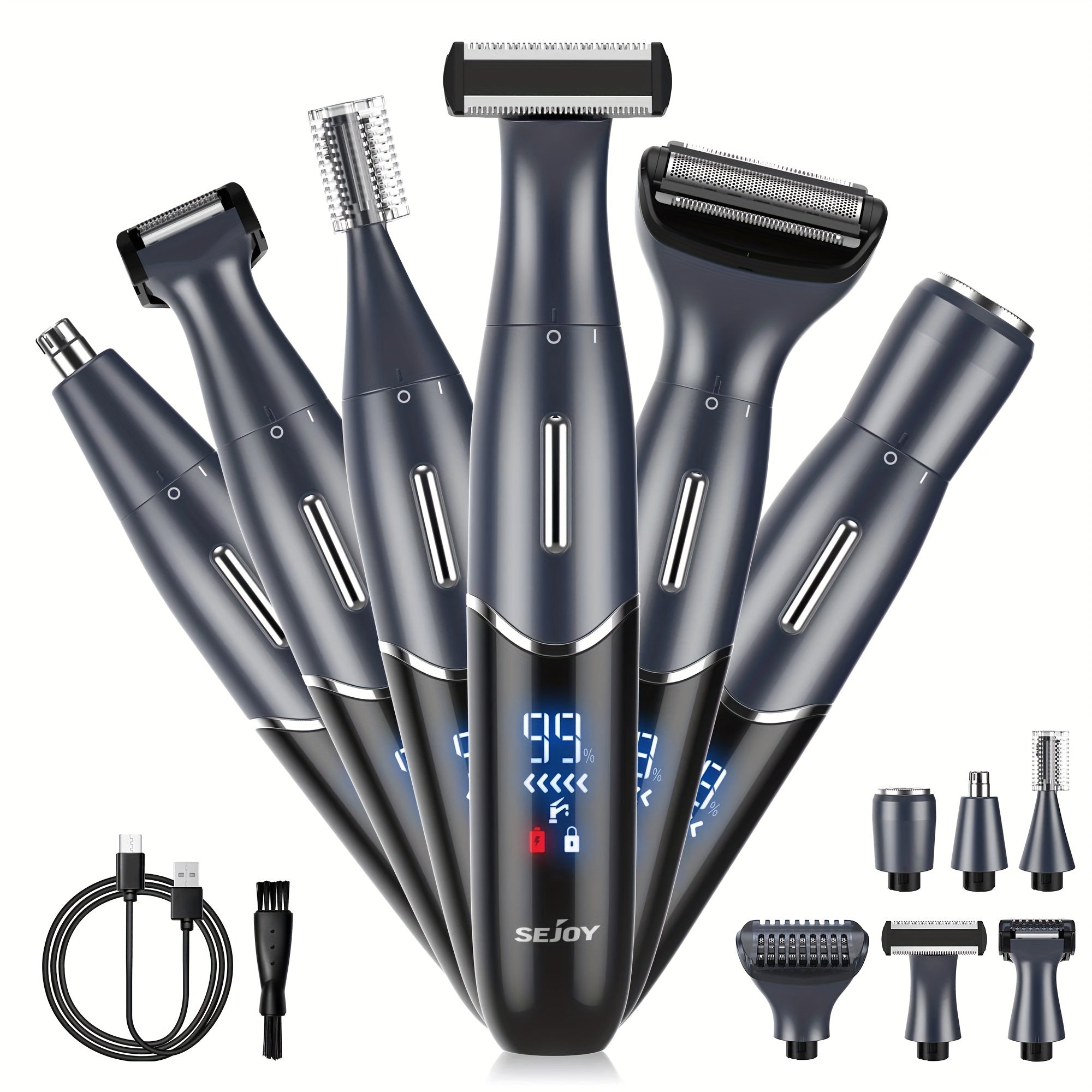 [Painless Razor] 6in 1 Electric Razors for Women&Men | Bikini Trimmer, Hair Remover Kit for Face, Eyebrow, Nose, Arms, Legs And Pubic Hair, Wet And Dry Painless Razor Rechargeable Portable