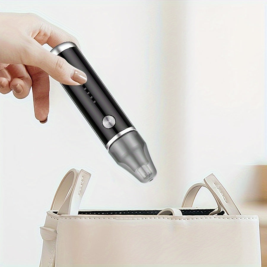 [Painless Nose Trimmer] USB Rechargeable Electric Nose Trimmer | Nose and Ear Hair Shaver for Women and Men, Painless Eyebrow and Facial Hair Removal Device