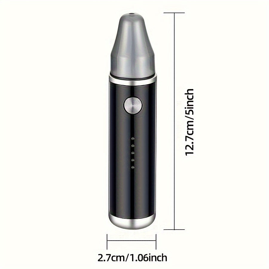 [Painless Nose Trimmer] USB Rechargeable Electric Nose Trimmer | Nose and Ear Hair Shaver for Women and Men, Painless Eyebrow and Facial Hair Removal Device