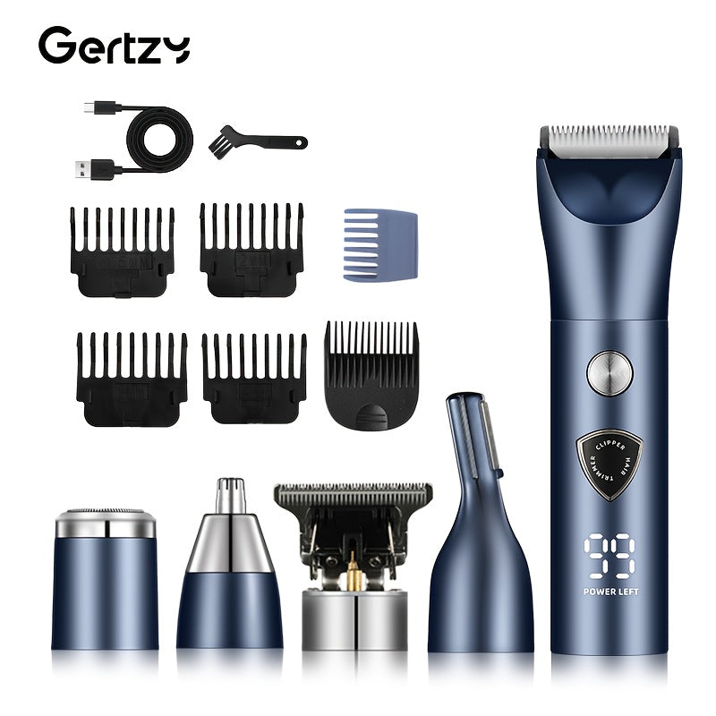 [5-in-1 Electric Kit] 5-in-1 Men's Electric Beauty Kit | USB Charging Hair Trimmer, Eyebrow, Nose and Ear Trimmer, Shaver and Hair Trimmer, Hair Clipper, Beard Trimmer, Father's Day Gift