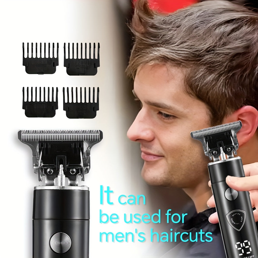 Five In One Professional Men's Body Hair Trimmer, Groin And Body Trimmer, with Built-in USB Charging Port, Multifunctional Trimmer, Essential for Home And Travel, And Also A Good Choice for Father's Day Gifts