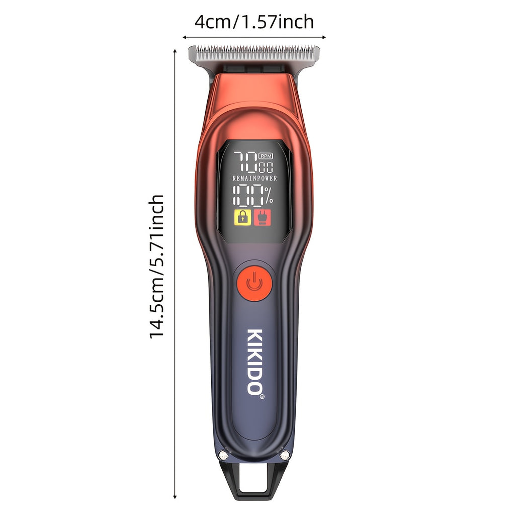 [7000rpm KIKIDO Clipper] KIKIDO Electric Hair Clipper KK-A2 | High Speed 7000rpm, Portable, Two-speed Adjustable, Powerful Motor, Charging, LED Battery Display | Essential For Travel, Men's Gift