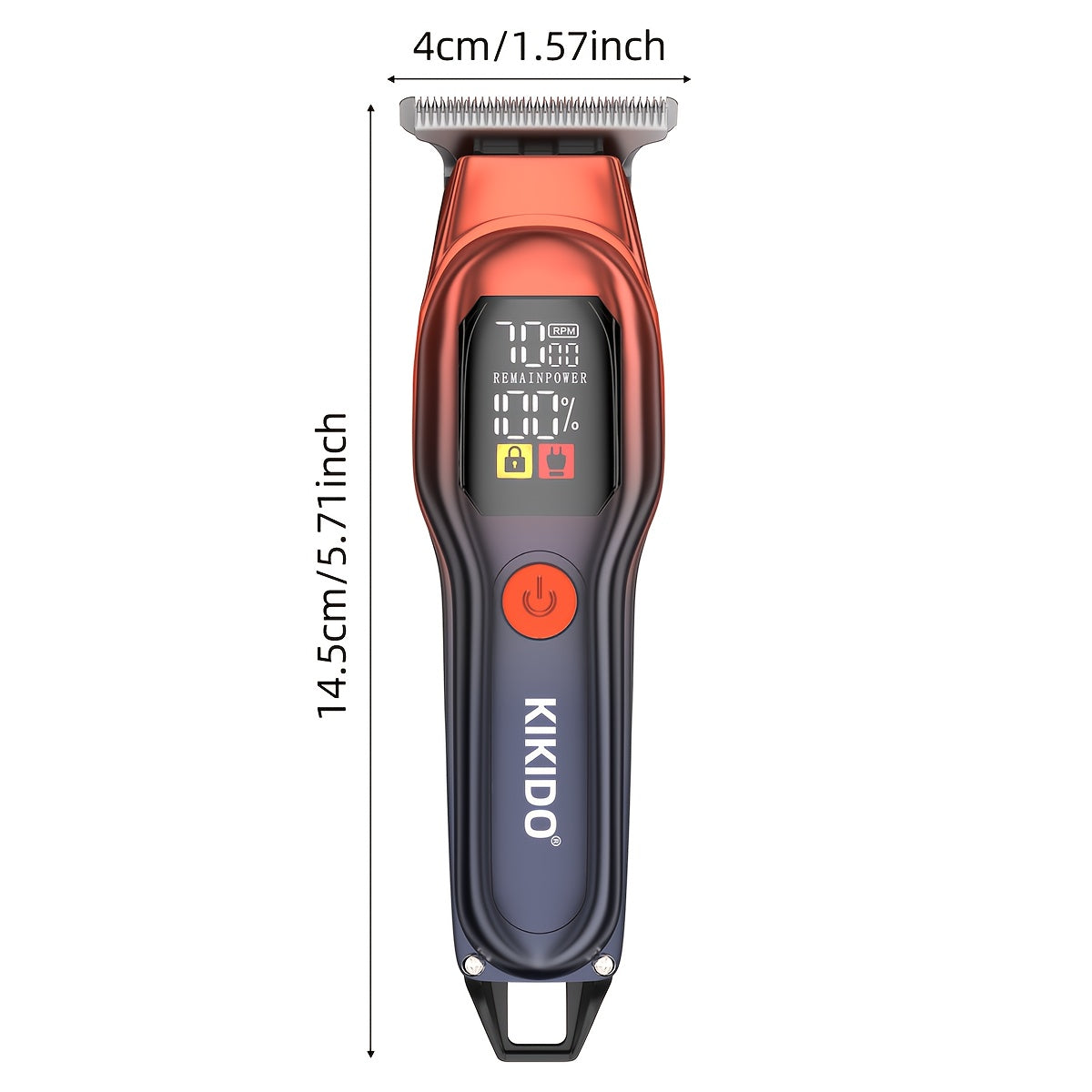 [7000rpm KIKIDO Clipper] KIKIDO Electric Hair Clipper KK-A2 | High Speed 7000rpm, Portable, Two-speed Adjustable, Powerful Motor, Charging, LED Battery Display | Essential For Travel, Men's Gift