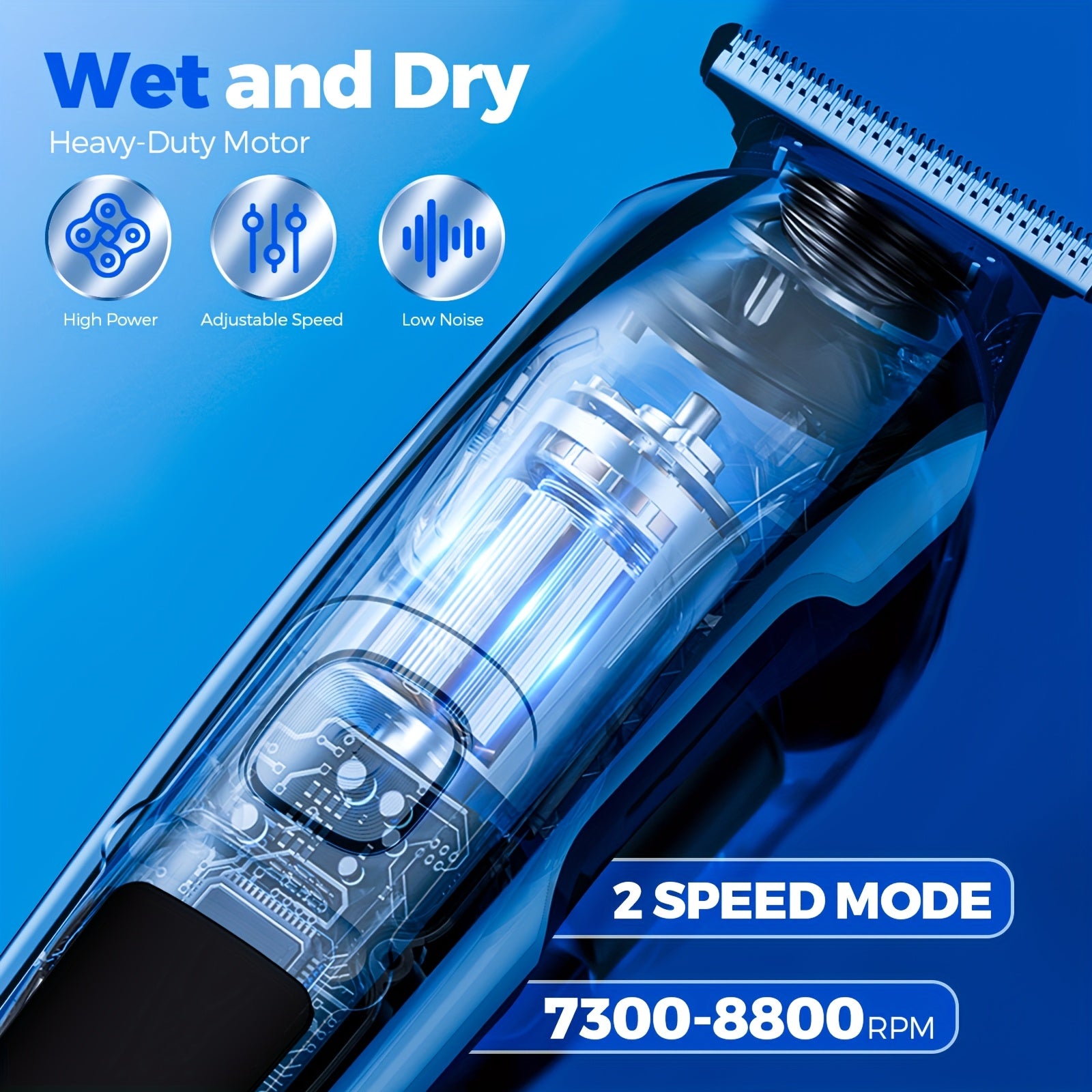 Beard Trimmer for Men, Electric Razor for Nose, Body, Face And Mustache, Cordless Hair Clippers Shavers Grooming Kit, Gifts for Husband And Father