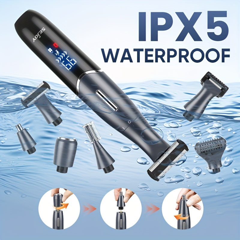[Painless Razor] 6in 1 Electric Razors for Women&Men | Bikini Trimmer, Hair Remover Kit for Face, Eyebrow, Nose, Arms, Legs And Pubic Hair, Wet And Dry Painless Razor Rechargeable Portable