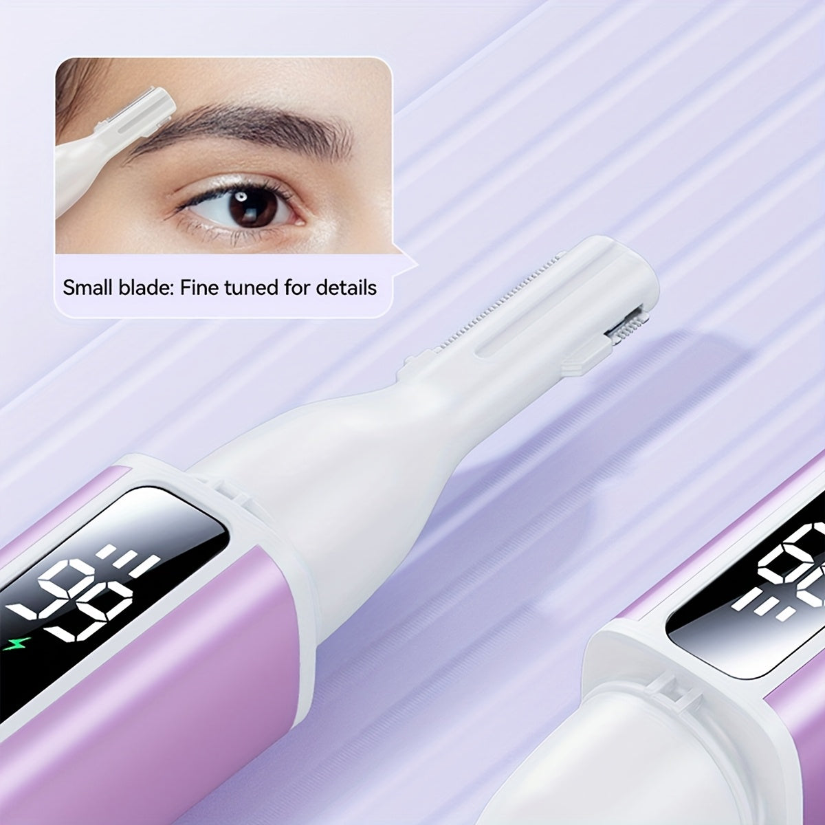 [2-in-1 Hair Trimmer] 2-in-1 Multi-functional Women's Electric Ear and Nose Hair Trimmer | Portable, USB Charging Type C, Long Press Boot, Three Speed Regulation | Holiday Gift