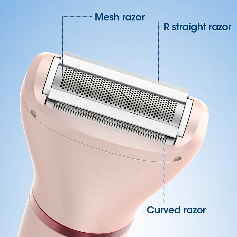 3-in-1/2-in-1 Women'S Electric Digital Hair Remover for Eyebrows, Lip, and Underarm Trimmer - USB Rechargeable, 36V, 3-Speed Adjustable, Ergonomic Design with 3 Combs for Precision Grooming, Hair Remover for Women, Personal Grooming Tool, Sleek Grooming
