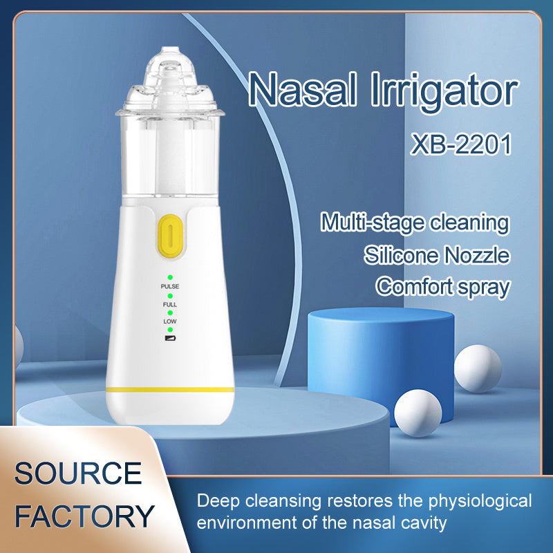 Portable Electric Cordless Nose Puncher, 3-speed Pulse Spray With Silicone Nozzle, Alleviates Nasal Problems Caused By Seasonal Air, And Is Very Suitable For Travel, Home Use, Children, Family And Mother