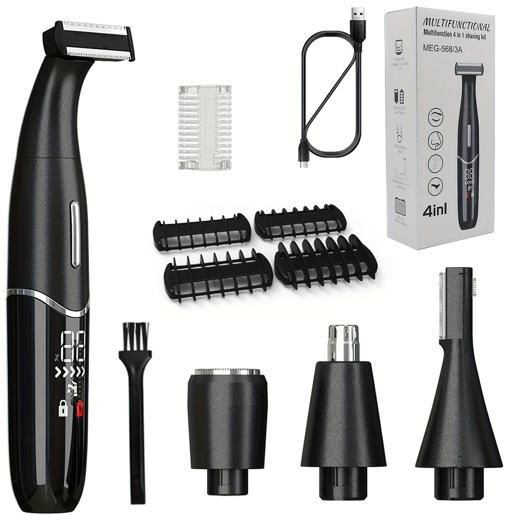 4-in-1 Electric Shaver Charging Type Women'S Hair Removal Instrument Bikini Body Hair Trimmer Nose Hair Trimmer Electric Eyebrow Shaver Multifunctional Shaver